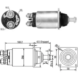 SOLENOIDE BOSCH 24V M.BENZ SUPER TORQUE