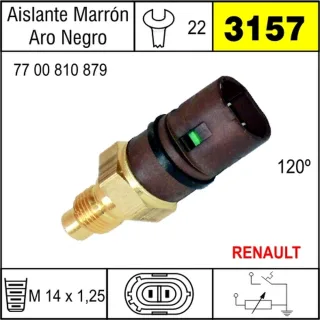 BULBO TEMPERATURA RENAULT CLIO-19-21-EXPRESS-TRAFIC EQUIVALENCIAS 24715FAL 867MB