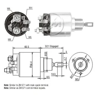 SOLENOIDE BOSCH 12V ESCORT/GALAXY/GOLF/SENDA/SAVEIRO