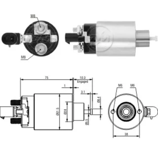 SOLENOIDE CHRYSLER 12V DODGE-JEEP- 4.0-4.7 (99-02)