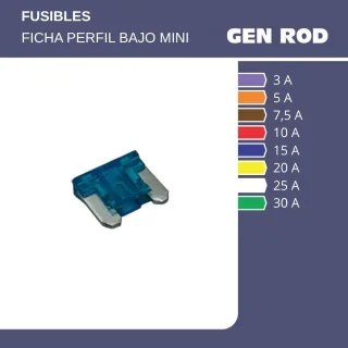 FUSIBLE FICHA MINI PERFIL BAJO 30A