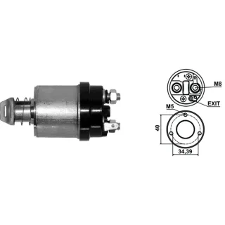 SOLENOIDE INDIEL 12V R19 INY 1.6 12V C/EMB Y RESORTE