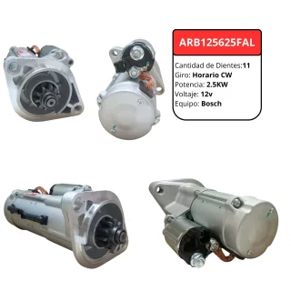 MOTOR ARRANQUE BOSCH TOYOTA HILUX 2.8D 4WD 2015-2020 12V 2.5KW GIRO DERECHO 11 DIENTES 0001125625 0001125626 CST10025GS 256745 256745B 28100OL200 2810