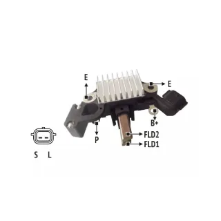 REGULADOR DE VOLTAJE 12V HITACHI SERIE  IMPORTADO OEM = LR170760 / LR170-767B