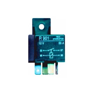 RELAY  4 T.50A.12V-BOCINA-LUCES-A.A.-ALARMAS-ELE