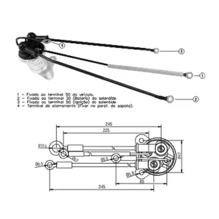 SOLENOIDE BOSCH 24V MERCEDES-BENZ 720-914-915 / ATEGO	1017, 1023, 1215, 1217, 1223, 1225, 1228