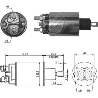 SOLENOIDE INDIEL 12V FORD F100/F250