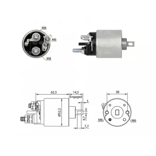 SOLENOIDE HITACHI 12V FIAT PALIO SIENA- STRADA- PUNTO-UNO 10