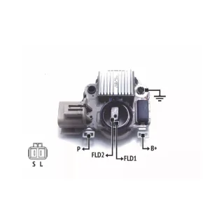 REGULADOR DE VOLTAJE MITSUBISHI 12V. NISSAN (IMPORTADO)