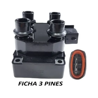 BOBINA IGNICION FORD FIESTA, FOCUS, MONDEO / MAZDA 121 1.2I 16V, BOSCH F 000 ZS0 212 LUCAS DMB 750, DMB 751 DELPHI CE10103 DENSO 029 700  3 PINES