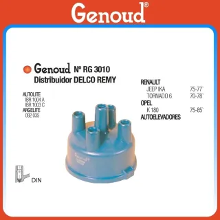 TAPA DISTRIBUIDOR OPEL K180/IKA/TORNADO 4 CILIN.DELCO-REMI