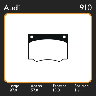 PASTILLAS DE FRENO  VOLKSWAGEN KOMBI 81/86 LAR. 97.9 ANC. 57.8 ESP. 15 POSC. DEL. GUARDADO EQUIVALENCIAS FRAS LE PD/8 FIMPEX 1831