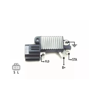 REGULADOR DE VOLTAJE 12V. HITACHI - NISSAN (IMPORTADO)