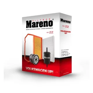 KIT VW UP 1.0 AIRE-HABITACULO-ACEITE-COMBUSTIBLE MR400-MH518-ML340-MCI201