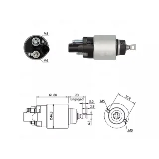 SOLENOIDE PARA ARRANQUE BOSCH ONIX 1.0L TURBO IIPLUS 12V