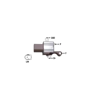 REGULADOR DE VOLTAJE NIPPONDENSO BMW 316 - 320 12V EQUIVALENCIAS  IFX17510  IFX17511(IMPORTADO)