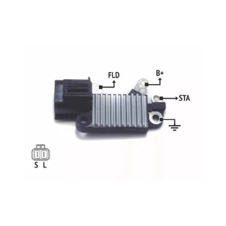 REGULADOR DE VOLTAJE HITACHI- ISUZU 12V. (IMPORTADO)