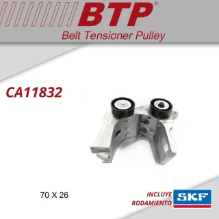 TENSOR POLY V FORD ECOSPORT 1.6 8V ZETEC ROCAM / FOCUS 1.6 8V ZETEC ROCAM OEM: 1340774 4S6Q 10K018 AA VKM34044 INA 534 0467 10 MEDIDAS: 70X26