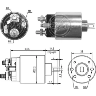 SOLENOIDE INDIEL 12V VW GOL 1.6-2.0 MOTOR CHT 1.6 /PASSAT