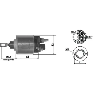 SOLENOIDE BOSCH 12V VW GOL TREND BOSCH 0216