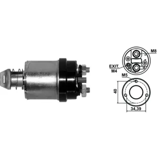 SOLENOIDE INDIEL 12V GOL-SAVEIRO 1.6 BRASIL C/EMBOLO