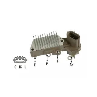 REGULADOR DE VOLTAJE NIPPONDENSO 12V SOFT START EQUI  8971227960  8971241610  940016085000  AMP0850  126000-2150  126000-2151   126000-3540   32500-58