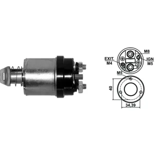 SOLENOIDE INDIEL 12V GACEL/CARAT/GOL C/EMBOLO