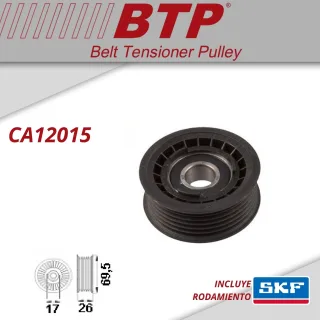 TENSOR POLY V VOLKSWAGEN TENSOR PASSAT IV - V MOTOR 2.5 TDI AUDI A4 - A6 - A8 MOTOR 2.5 TDI OEM: 059903341A VKM 31041 MEDIDAS: 69.5X26 INT: 17
