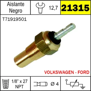 BULBO TEMPERATURA FORD CAMIONES F1000 F4000 / VW CAMIONES MOTOR MWM - OEM VW T71919501