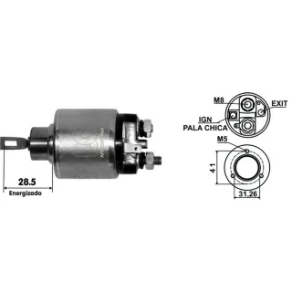 SOLENOIDE BOSCH 12V FIAT MOTOR TIPO 1.4-1.6 TODOS/DUNA/UNO