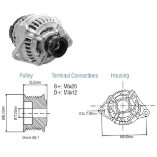 ALTERNADOR FIAT DUCATO 2.0 MOT. F1C