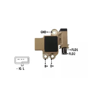 REGULADOR DE VOLTAJE 12V SERIE DELCO REMY SERIE  IMPORTADO OEM = 1826F