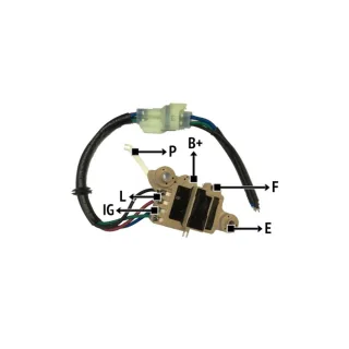 REGULADOR DE VOLTAJE NIPPONDENSO HINO 12V  EQUIVALENCIAS 23500-99109(IMPORTADO)