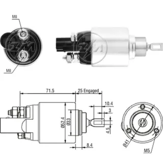 SOLENOIDE BOSCH 12V AUDI A3 / VW 2.0TFSI - 1.4 TFSI