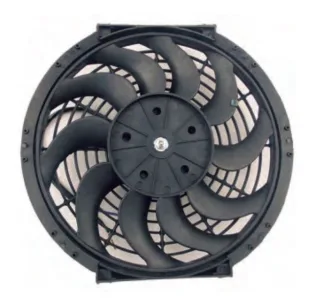 ELECTROVENTILADOR UNIVERSAL FLUJO: ASP. - SOP. | GIRO: HOR. - ANTIHOR. |  EXT. 12" | VOLTAJE: 24 V | POT. 90 W | CAUDAL: 1758 M3|H | ALTURA: 65 MM | A