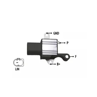 REGULADOR DE VOLTAJE 12V SERIE NIPPONDENSO SERIE  IMPORTADO OEM = 104211-0640