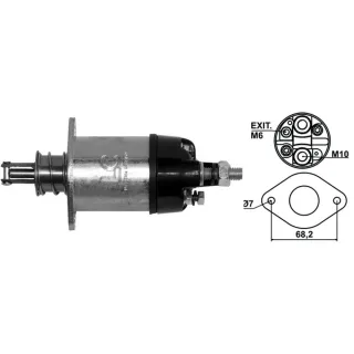 SOLENOIDE INDIEL 12V AN115 BORNE GRUESO-M.BENZ