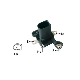 REGULADOR DE VOLTAJE 12V SERIE NIPPONDENSO SERIE  IMPORTADO FORD FIESTA OEM = 2077646 / H1BT-10300-HB