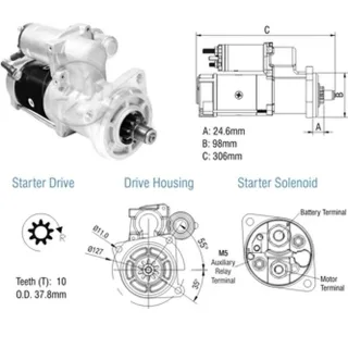 ARRANQUE VW 13-1180/ 17-180/ 8-120/ 8-150 12V