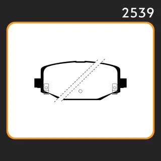 PASTILLAS DE FRENO  DODGE-CHRYSLER JOURNEY SXT  13 //  CARAVAN // WV ROUTAN 13/… LAR. 130.1 ANC. 55.35 ESP. 17.1 POSC. TRAS. GUARDADO (1139) EQUIVALEN