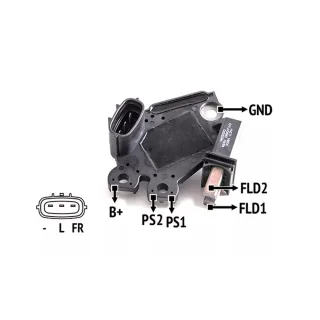 REGULADOR DE VOLTAJE 12V VALEO HYUNDAI EQUIVALENCIAS  133421122   20050526  20080710(IMPORTADO)