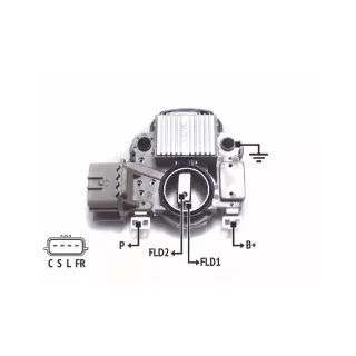 REGULADOR DE VOLTAJE MITSUBISHI- 12V. VOLVO (IMPORTADO)