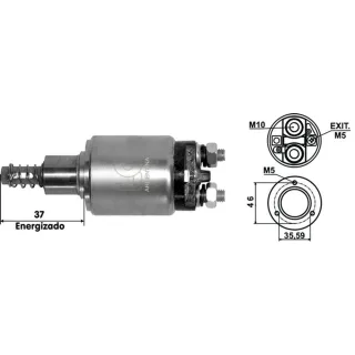 SOLENOIDE BOSCH 24V M.BENZ-CUMMINS-FIAT-MAXION C/EMB EXIT IZ