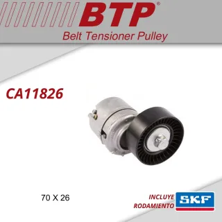 TENSOR POLY V FORD KA - FIESTA - COURIER MOTOR 1.0/1.3 8V ENDURA OEM: 1004549 96BF 6A228 AB INA 534 0125 30 VKM 34033 MEDIDAS:70X26