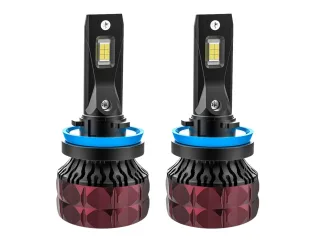 JUEGO LAMPARAS LED H11 55W 55000LM CON COOLER Y SUPER CAMBUS (USO OFF ROAD) (64211)
