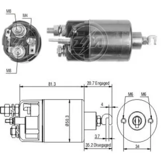 SOLENOIDE NIPPONDENSSO 12V CHRYSLER VARIOS/DODGE
