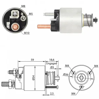 SOLENOIDE JOHN DEERE 12V TRACTORES