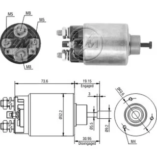 SOLENOIDE DELCO REMY 12V CLARK LIFT TRUKS (97-00) DAEWOO