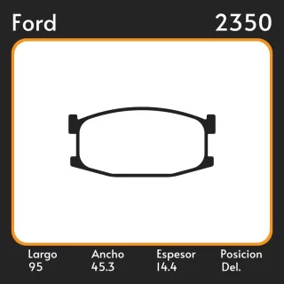 PASTILLAS DE FRENO  MAZDA 323 II (BD) SEDAN/STATION WAGON (09/80-10/89) LAR. 95 ANC. 45.3 ESP. 14.4 POSC. DEL. GUARDADO (125) EQUIVALENCIAS FIMPEX 361