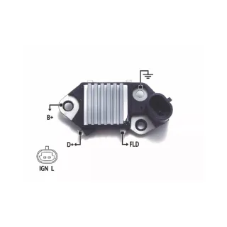 REGULADOR DE VOLTAJE  12V. CHEVROLET SPARK- DAEWO (IMPORTADO)